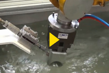 AXIOME waterjet deburring video